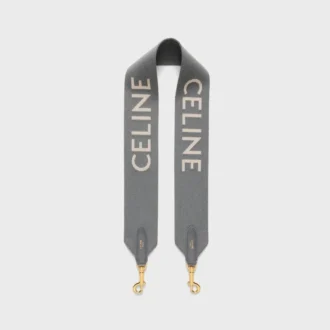 Kort rem i ull med CELINE-jacquard