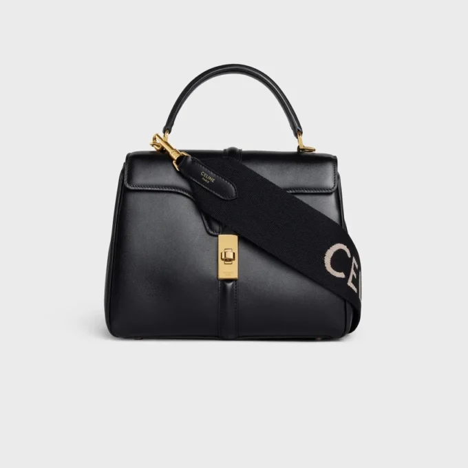 Kort rem i ull med CELINE-jacquard