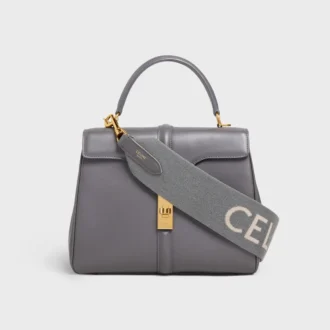 Kort rem i ull med CELINE-jacquard