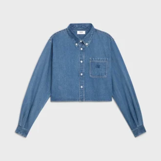 Kort skjorta i Union Ocean Wash-denim