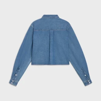 Kort skjorta i Union Ocean Wash-denim
