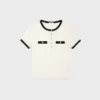 Kort T-shirt i bomullsjersey Kort T-shirt i bomullsjersey