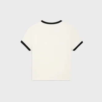 Kort T-shirt i bomullsjersey