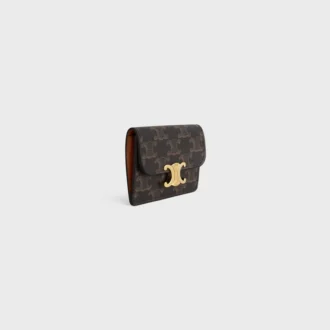Kortfodral med lock Triomphe i Triomphe Canvas