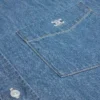 Kortärmad skjorta i bomullsdenim