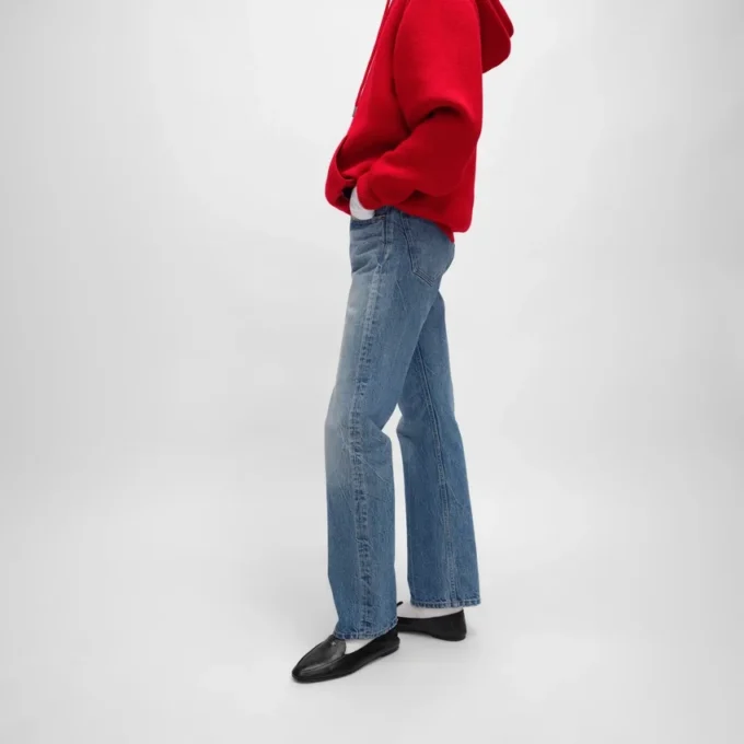 Kurt-jeans i bomullsdenim