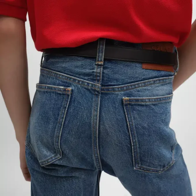 Kurt-jeans i bomullsdenim