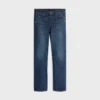 Kurt-jeans i indigo mörk stonewash-denim