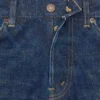 Kurt-jeans i indigo mörk stonewash-denim