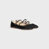 Les Ballerines CELINE Double Strap i lammskinn Les Ballerines CELINE Double Strap i lammskinn