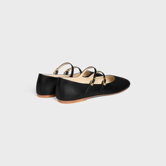 Les Ballerines CELINE Double Strap i lammskinn Les Ballerines CELINE Double Strap i lammskinn