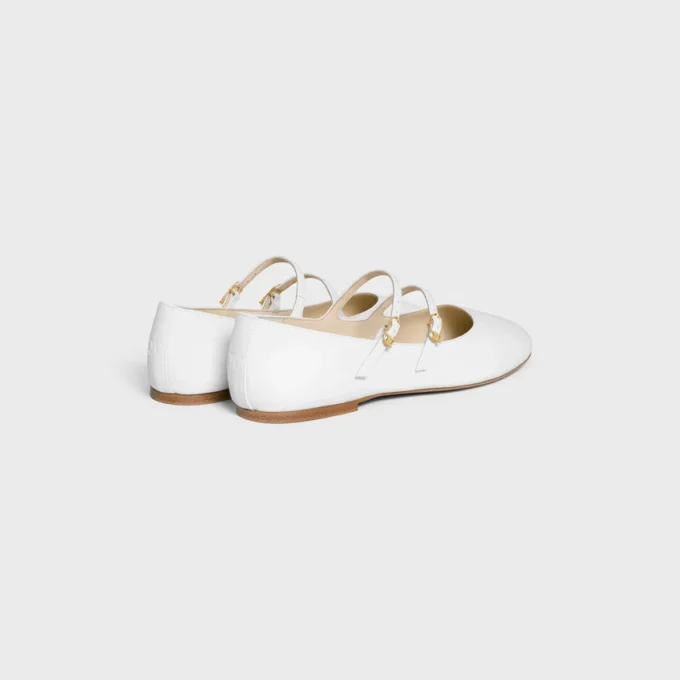 Les Ballerines CELINE Double Strap i lammskinn
