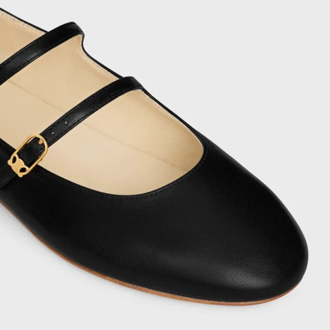 Les Ballerines CELINE Double Strap i lammskinn Les Ballerines CELINE Double Strap i lammskinn