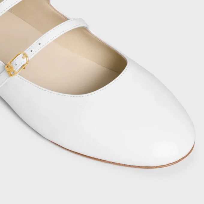 Les Ballerines CELINE Double Strap i lammskinn