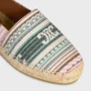Les Espadrilles CELINE i Triomphe Jacquard-tyg
