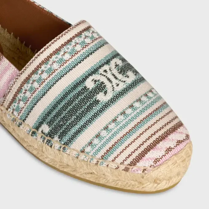Les Espadrilles CELINE i Triomphe Jacquard-tyg