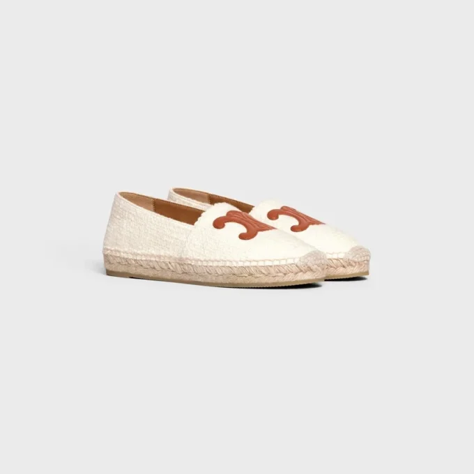Les Espadrilles CELINE i tweed och kalvskinn Les Espadrilles CELINE i tweed och kalvskinn