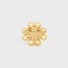 Les Perles CELINE-brosch i strass, pärlor av harts, mässing med guldfinish och stål Les Perles CELINE-brosch i strass, pärlor av harts, mässing med guldfinish och stål