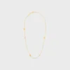 Les Perles CELINE-halsband i strass, hartsperlor och mässing med guldfinish Les Perles CELINE-halsband i strass, hartsperlor och mässing med guldfinish