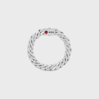 Les Poincons CELINE-armband i sterlingsilver och granat