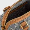 Liten Boston i Triomphe-jacquard och kalvskinn Liten Boston i Triomphe-jacquard och kalvskinn