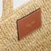 Liten Cabas Thais i raffia och kalvskinn Liten Cabas Thais i raffia och kalvskinn
