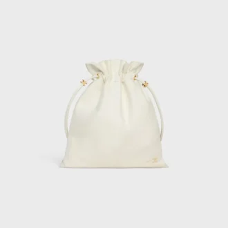 Liten kristallpåse i lammskinn