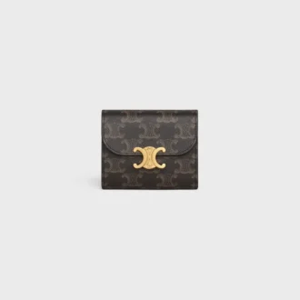 Liten plånbok med lock Triomphe Canvas