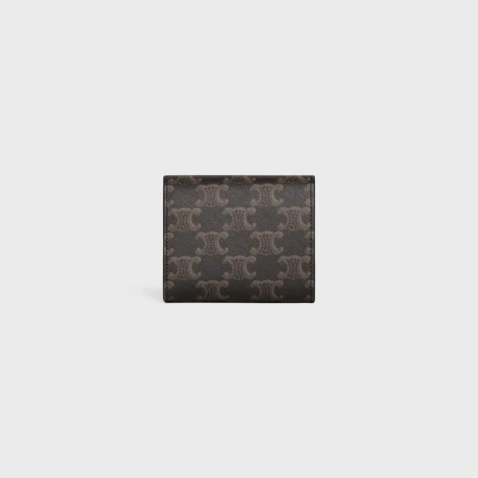 Liten plånbok med lock Triomphe Canvas