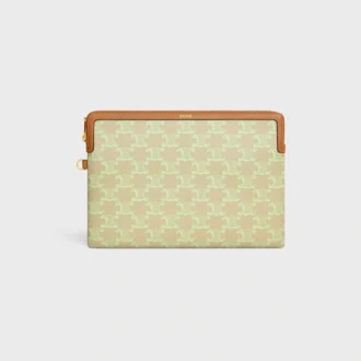 Liten påse med rem Cuir Triomphe i Toile Triomphe Et Veau