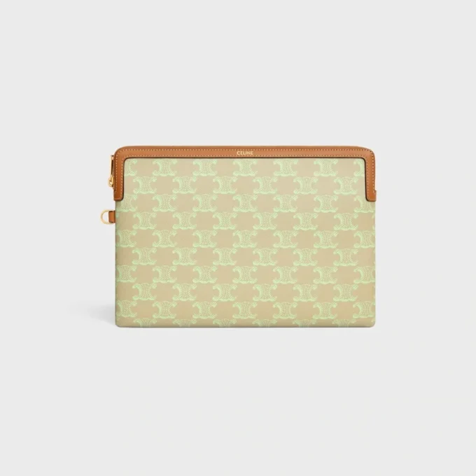 Liten påse med rem Cuir Triomphe i Toile Triomphe Et Veau