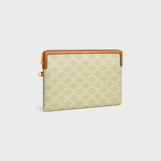 Liten påse med rem Cuir Triomphe i Toile Triomphe Et Veau