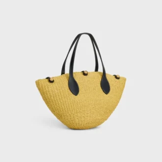 liten triomphe korg med prlor i sisal och kalvskinn 2 2 330x330 - Liten Triomphe-korg med p&auml;rlor i sisal och kalvskinn