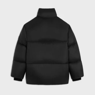 Lång dunjacka i lätt nylon