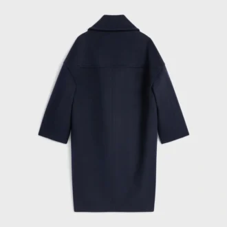Lång peacoat i ullfilt
