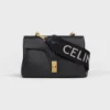 Lång rem i ull med CELINE-jacquard
