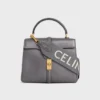 Lång rem i ull med CELINE-jacquard