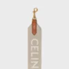 Lång rem i ull med CELINE-jacquard