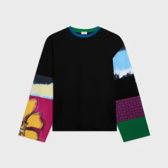 Långärmad T-shirt i bomullsjersey