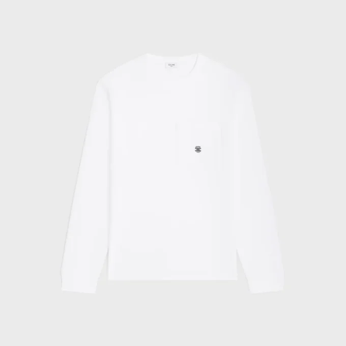 Långärmad T-shirt i bomullsjersey