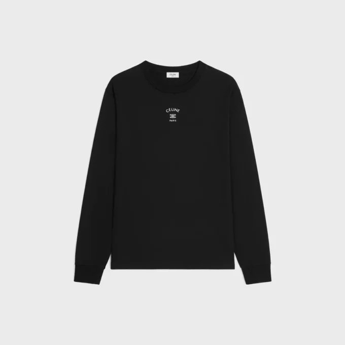 Långärmad T-shirt i bomullsjersey