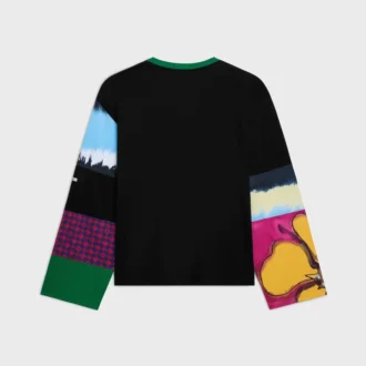 Långärmad T-shirt i bomullsjersey