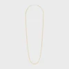 Långt halsband med berlocker i mässing med guld- och rodiumfinish Långt halsband med berlocker i mässing med guld- och rodiumfinish