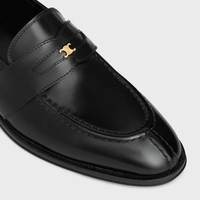 Loafers Malaquais i polerat tjurskinn Loafers Malaquais i polerat tjurskinn