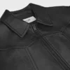 Löst sittande blousonjacka i mjukt lammskinn