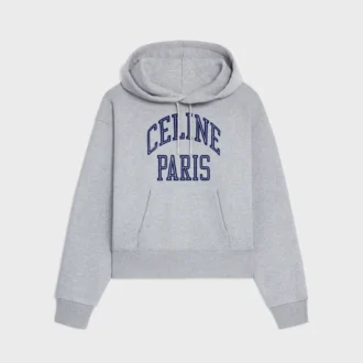 Löst sittande hoodie i bomullsfleece