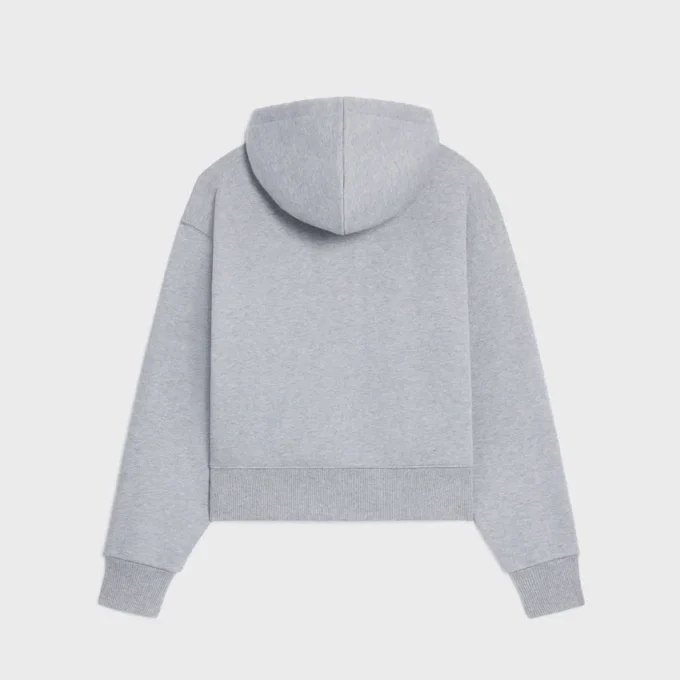 Löst sittande hoodie i bomullsfleece