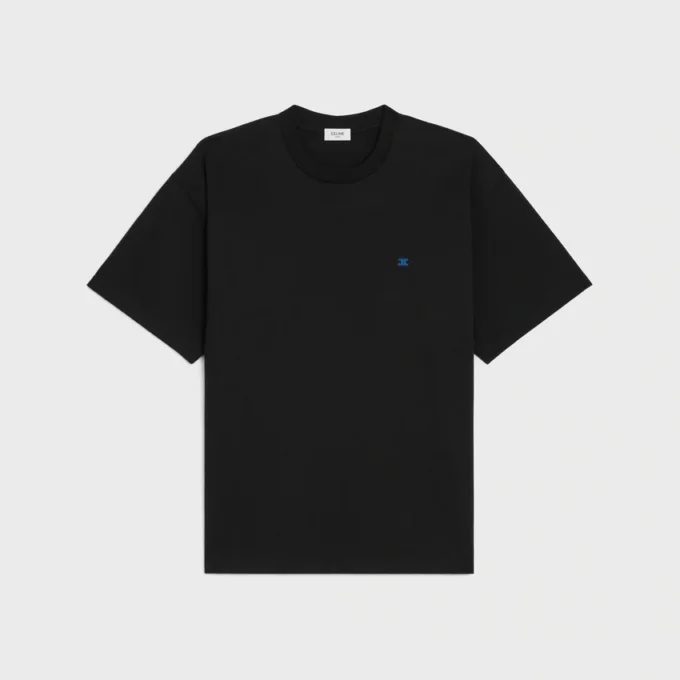 Löst sittande T-shirt i bomullsjersey Löst sittande T-shirt i bomullsjersey