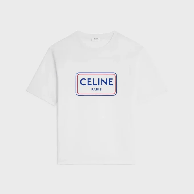Löst sittande T-shirt i bomullsjersey