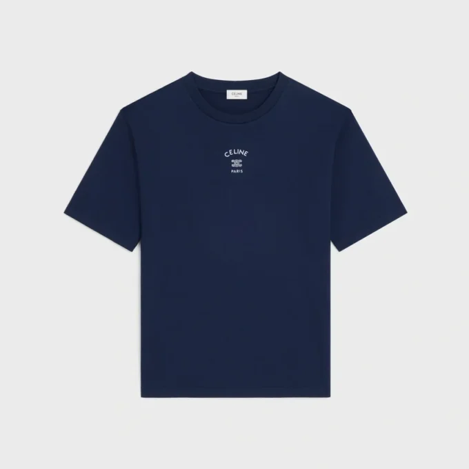 Löst sittande T-shirt i bomullsjersey